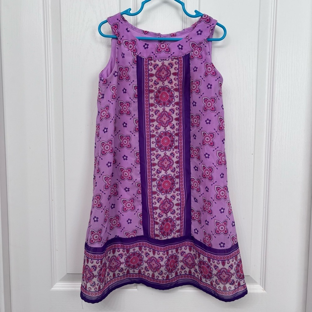 Purple Medallion Print Swing Dress | Wonder Nation 6–6X